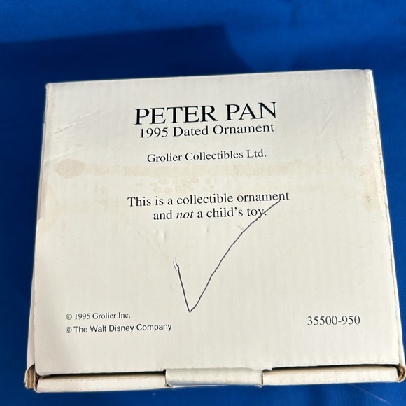 Grolier Disney Peter Pan Dated 1995 Ornament - Picture 9 of 10